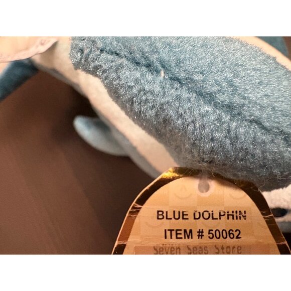 Aurora Blue Dolphin Plush Stuffed Animal Toy 12" Soft Polyester #50062 - Picture 5 of 5